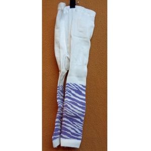 Kellys Kids Baby Purple White Cotton Spandex Tight